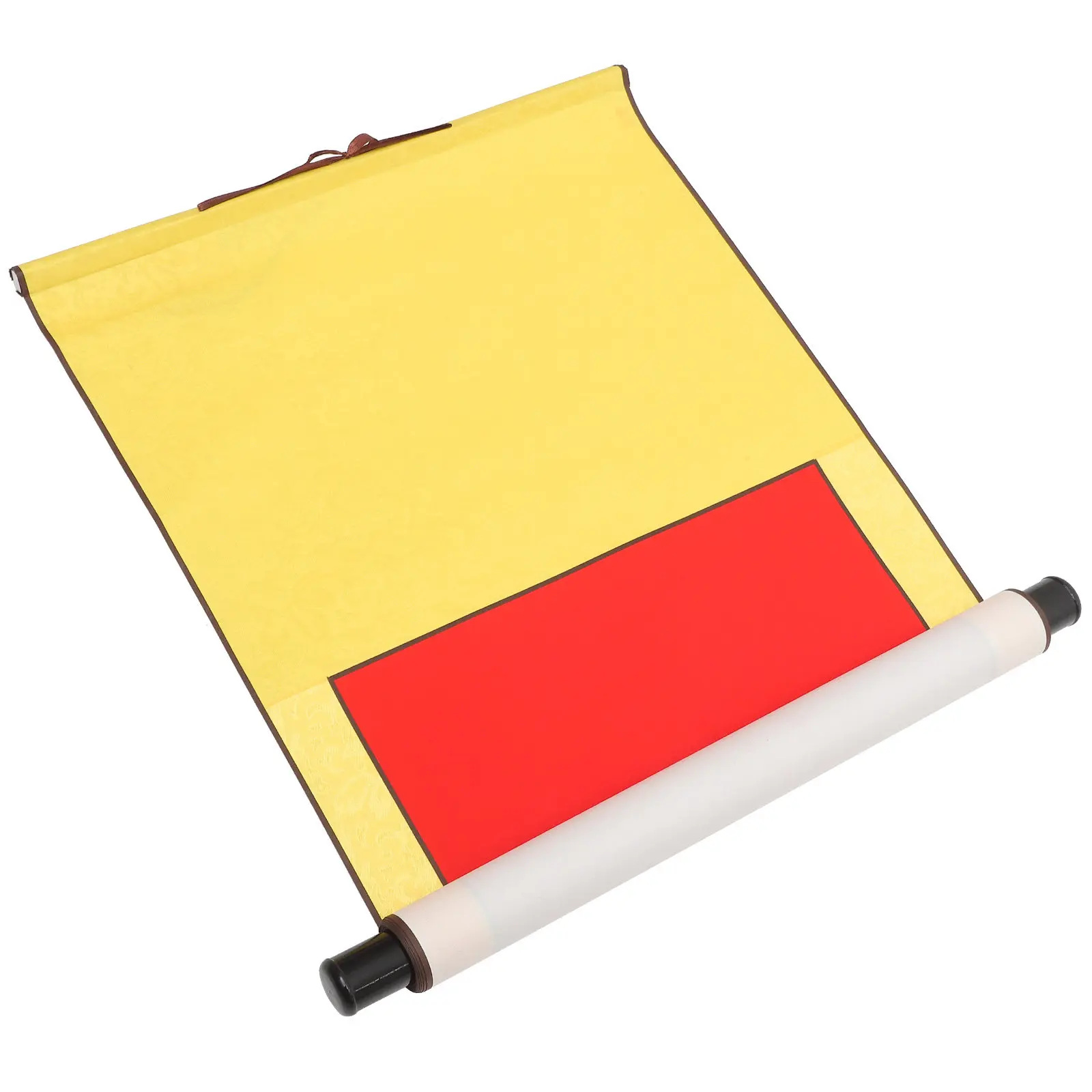 

Красный подвесной свиток с китайской каллиграфией, винтажная чистая бумага Xuan, настенный декор, 120 г/м², прочный, ретро-декор для китайской стены