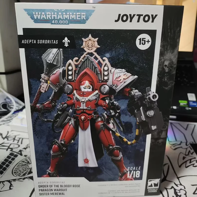 JOYTOY Paragon Warsuit Zus Merewal 1/18 Action Figure Warhammer 40K Adepta Sororitas Anime Figuur Model Gezamenlijke Pop Speelgoed Geschenken