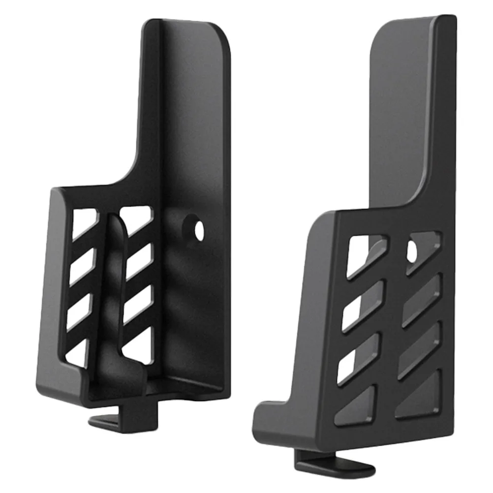 1Pcs Double-Slot Phone Bracket Adjustable Angle Wall Hanging Holder for Mobile Phone Air Vent Mount Stable Grip Black