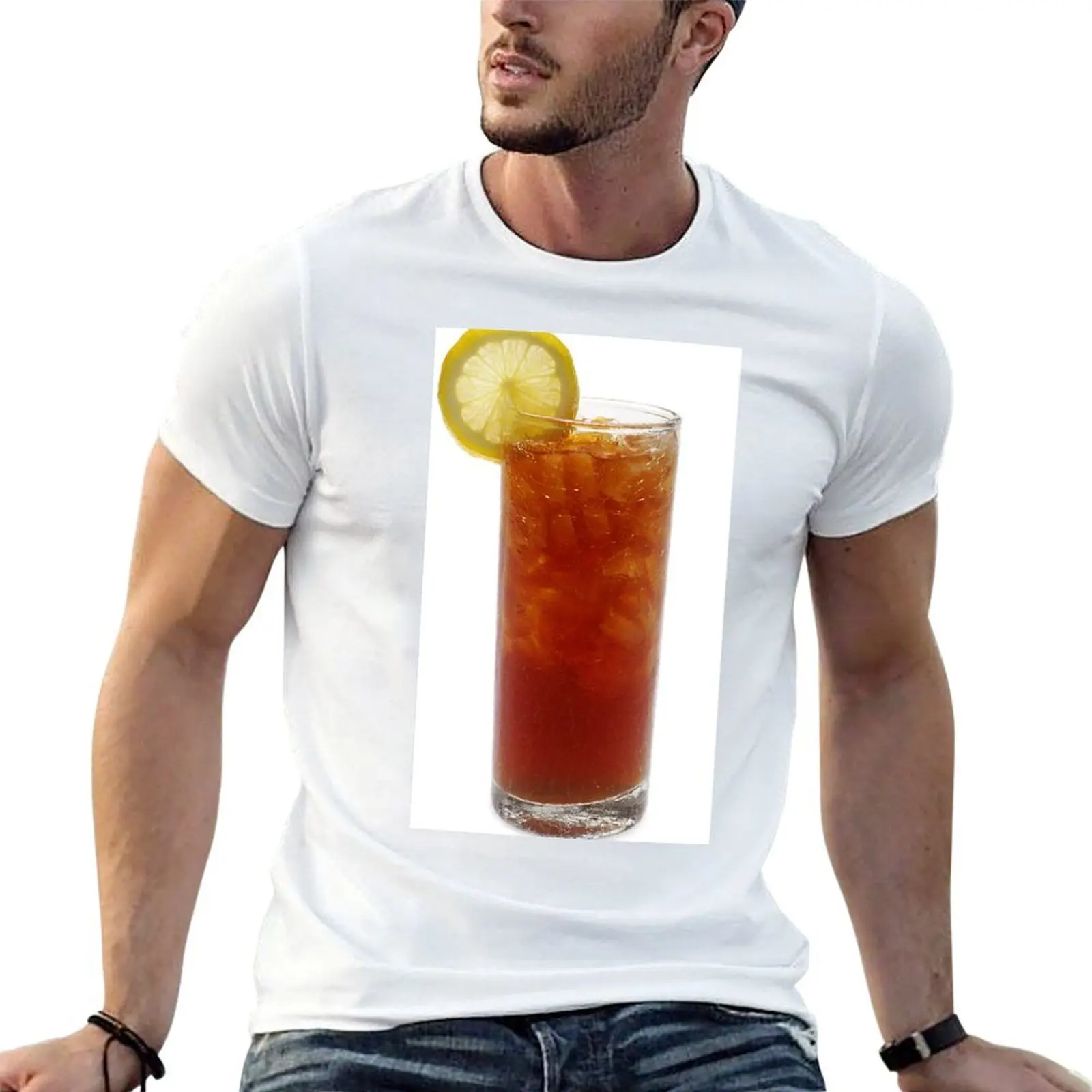 

A Glass of Iced Tea T-Shirt t shirts for man slim fit t shirt for man 100 percent cotton t shirts designer T-shirt
