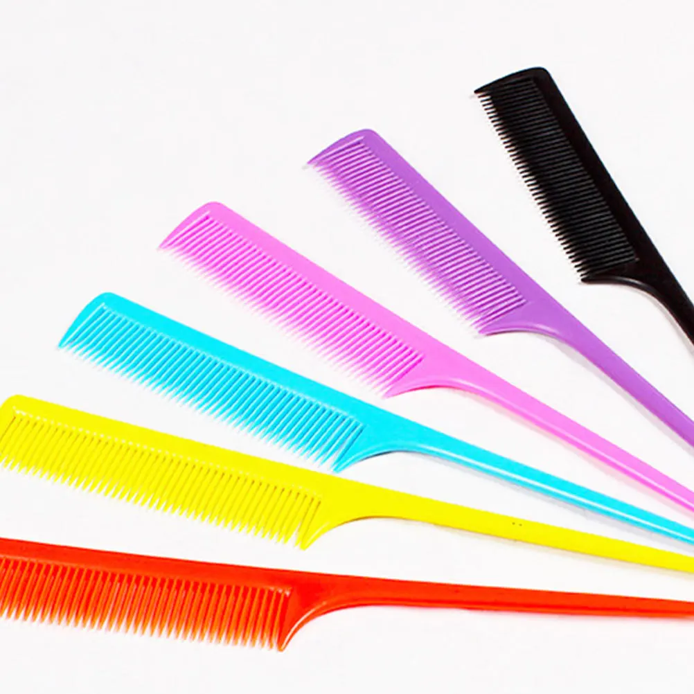 

20 шт., расческа с острым хвостом, антистатический, легкий, прочный, парикмахерский инструмент, расческа для распутывания тонких зубов, для влажной и сухой челки