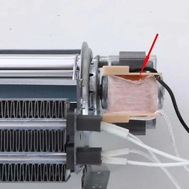 Pemanas Kipas 220V Alat Sterilisasi Udara Panas Kabinet Blower Kipas Aliran Silang untuk Pemanas Blower 1200W/1800W