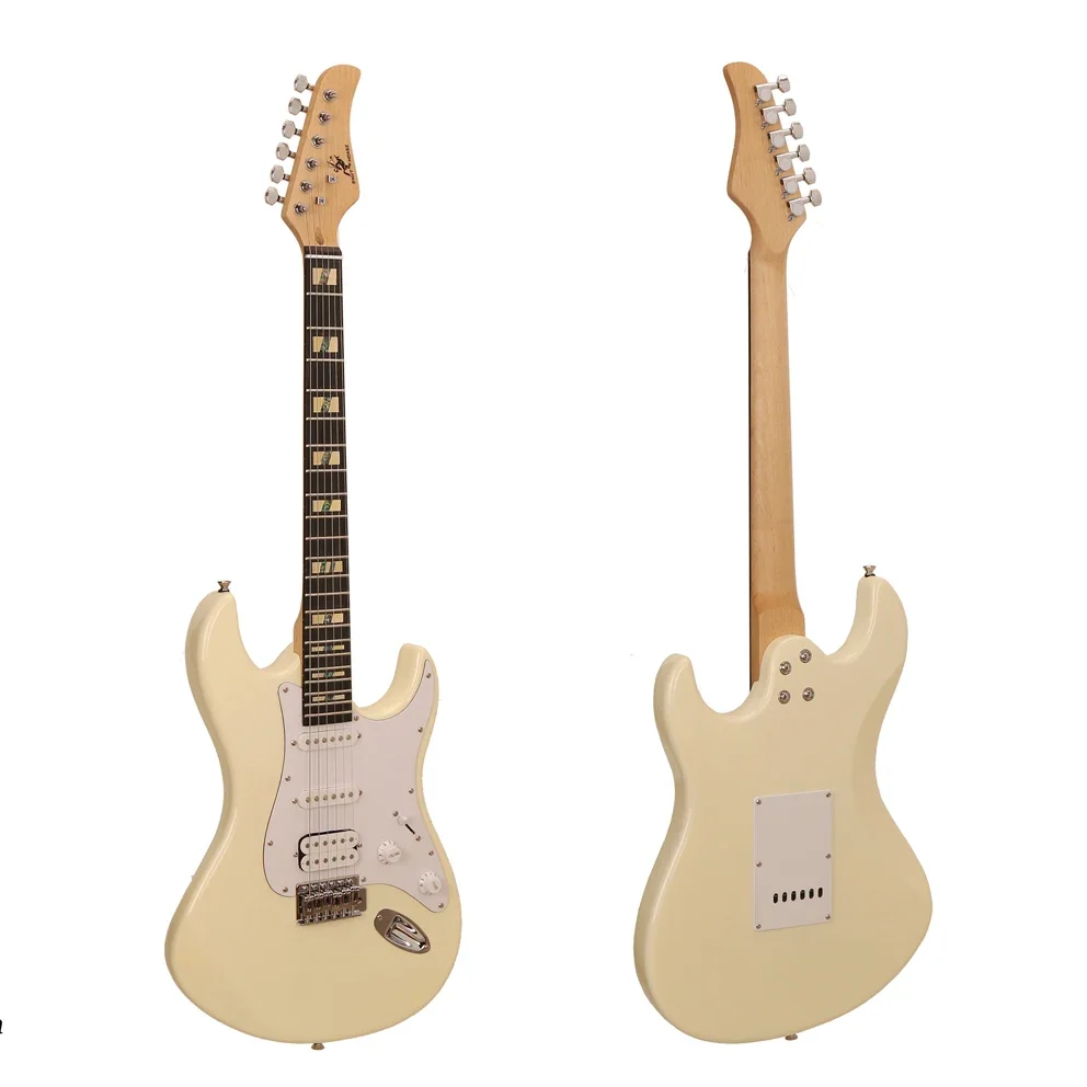 

Hot Sell Factory Wholesale Electric Guitar 648 mm/25.5'' Electric Guitar With Gloss Finish Paulownia Solid Wood