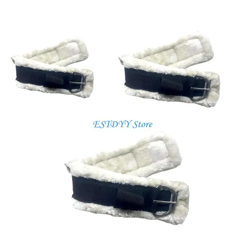 G6DE Caballos Fleece Girth Avistable Caballo Girth elástico Girth Girth Fleece Horse Cinches Western Saddles Accesorios Duración