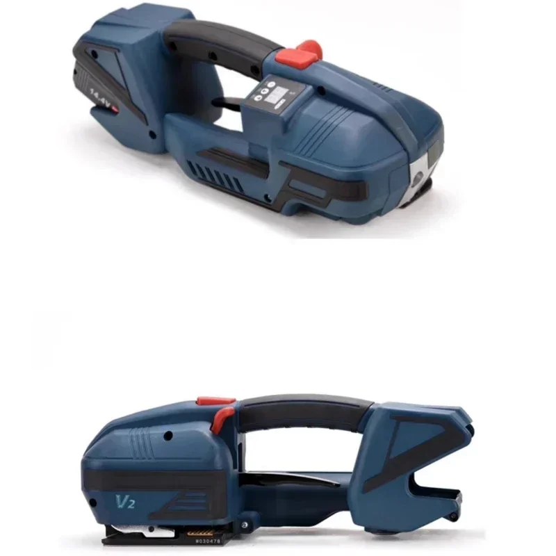 

Handheld Electric Baler Automatic Strapping Machine V2 LED Display Packing Tool for 13 16mm PET PP Belt Industrial Use
