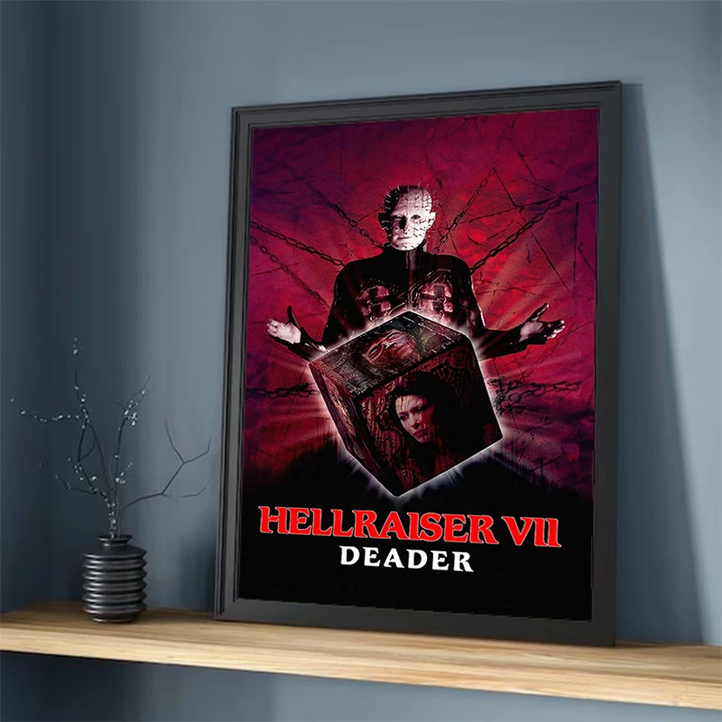 Room Decoration Home Decor 2022 Hellraiser Fantasy Horror Suspense Movie Poster Interior Paintings Decorative Painting on Canvas