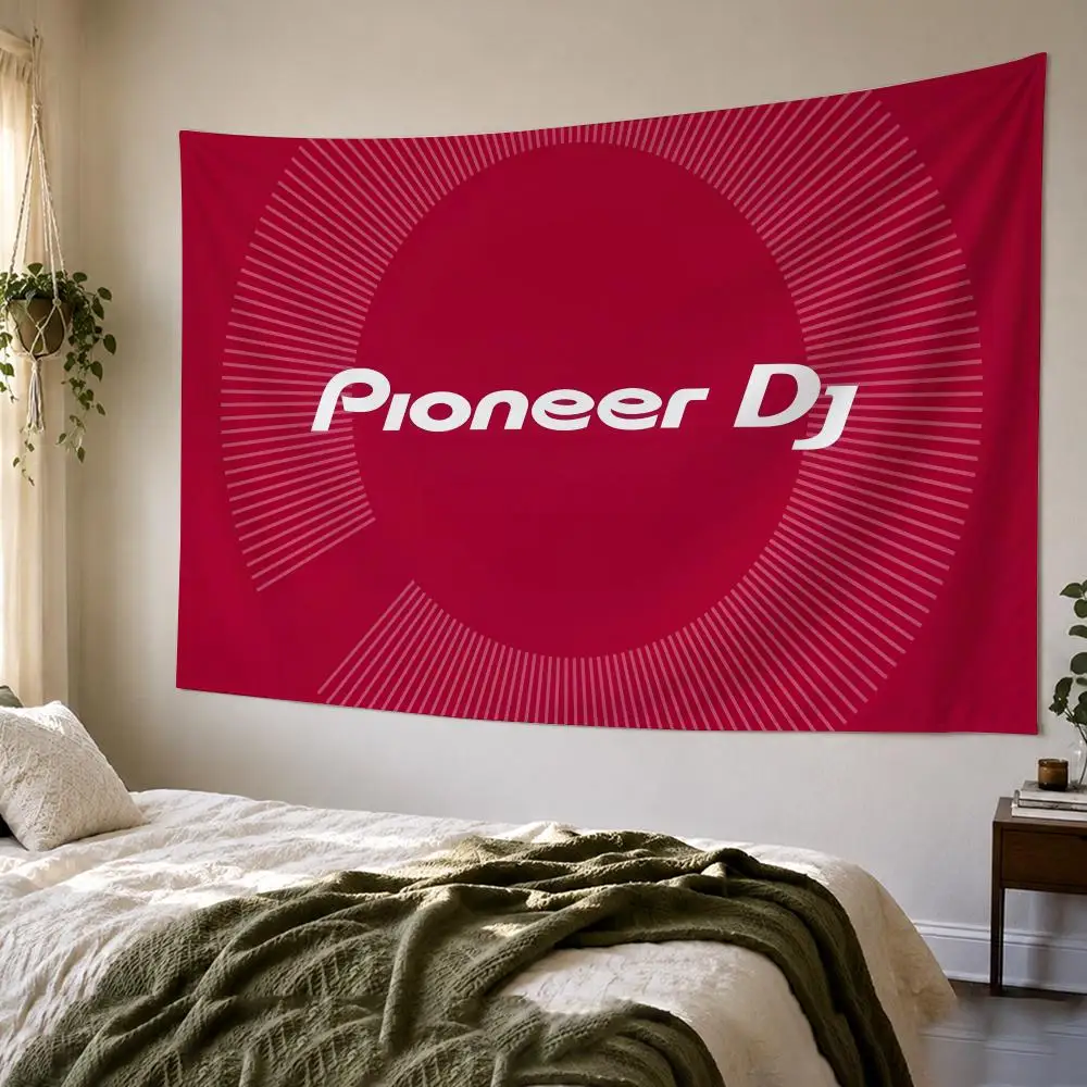 P-Pioneer Audio MUSIC Logo Tapestry Bedroom Living Room Bar Party House Home Dorm Interior Wall Decor Background Banner