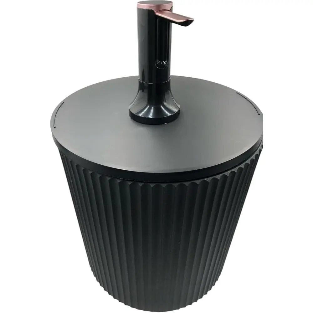 

Modern Accent Dispenser Weather Resistant Durable Stone 21 Inch Black BLK21