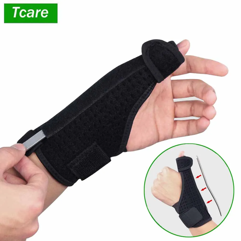 Tcare 1 Piece Thumb Up Carpal Tunnel Wrist Brace, Wrist Splint Support Great for Tenosynovitis Typing Wrist Thumb Pain Arthritis