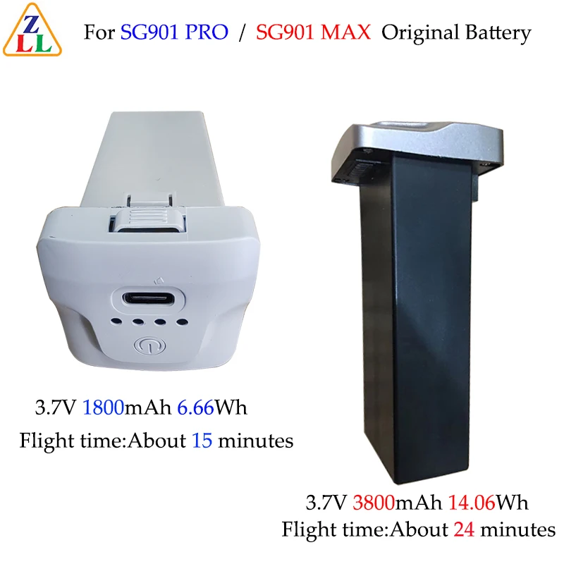 SG901 MAX Drone Original Battery 3.7V 3800mAh 24mins Flight Time SG901 PRO Battery For Lithium Batteries Replacement Accessories