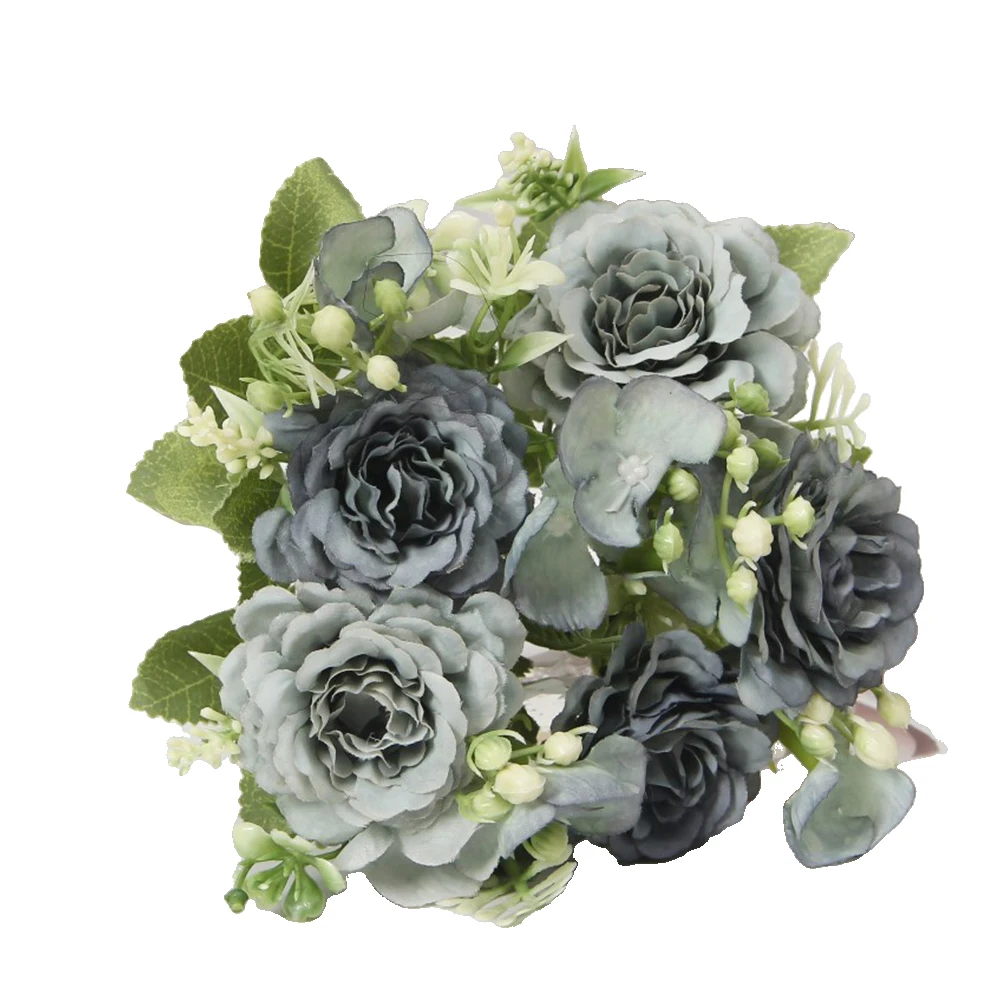 Realistic Artificial Flowers Bouquet Silk and Plastic Material Suitable for Various for occasions Color Options