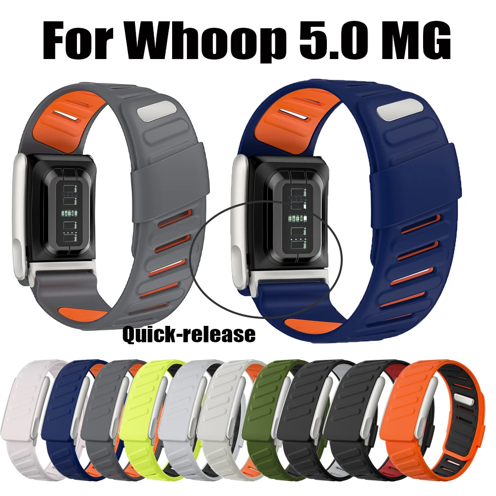 Ersatz-Smartwatch-Armband für Whoop 5.0 MG Sportarmband Silikon-Armband für Whoop 5.0 MG Armband (Tracker nicht enthalten)