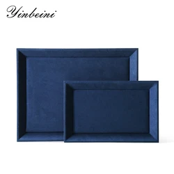 YinBeiNi Ring Bracelet Necklace Earrings Chain Storage Tray Microfiber Jewelry Display Pallet Watch Pendant Organizer Tray P035