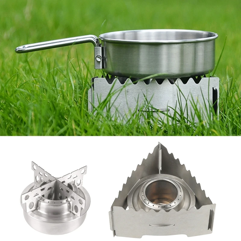 Stove for Cross Stand Foldable Ultralight Support Stand Stove Shelf Holder for BURNER Stand Stainless for Picnic