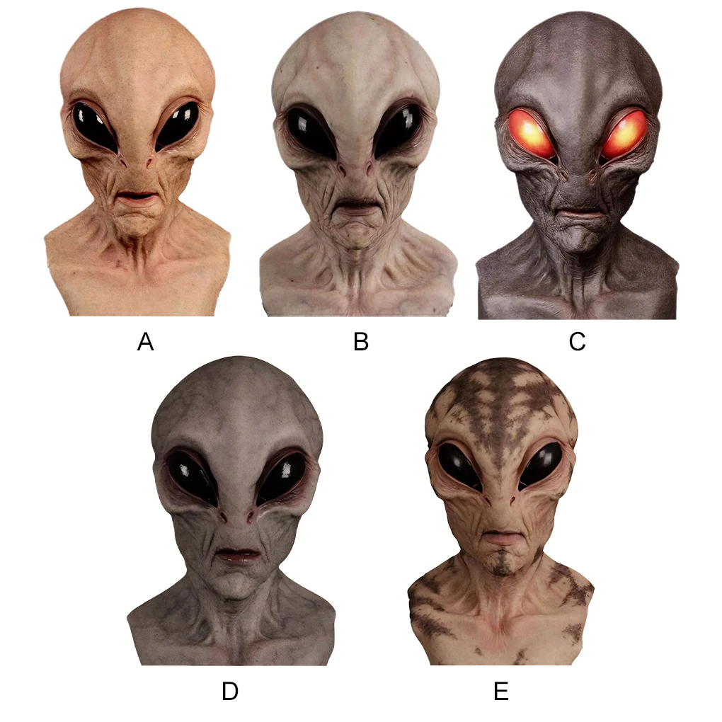 Tag Parties Alien Mask Be Tag Champion مع قناع Alien يرجى رائحة الأقنعة الغريبة للبالغين pinkeye