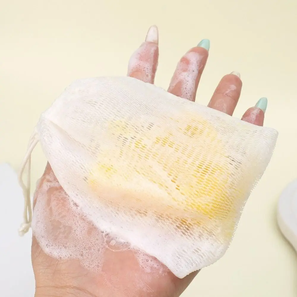 New Cheese Mite Removal Soap with Bubble Net Removal Blackheads Face WashSoap Triangle Bath Soap