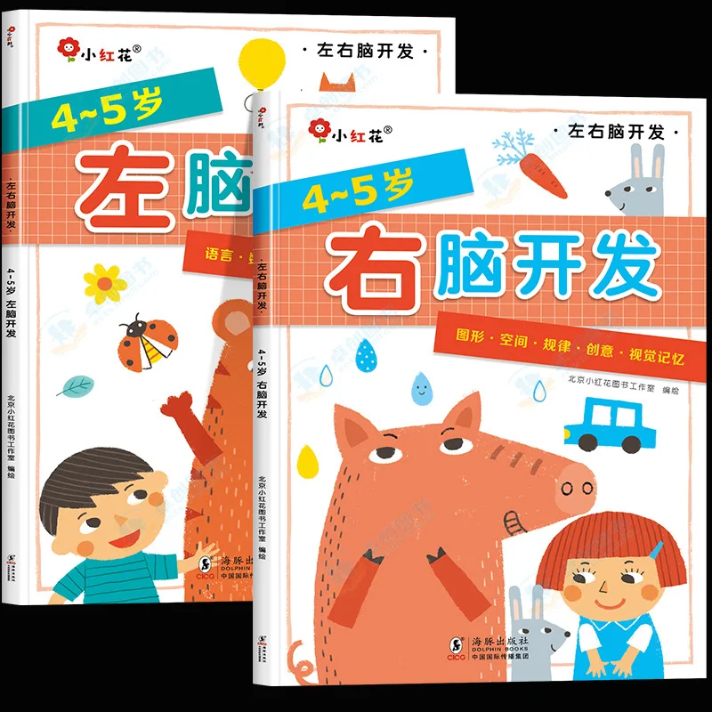 Ontwikkeling van de linker- en rechterhersenen voor kinderen, 0-6 Denken van de hele hersenen Logica-concentratietraining, ouderschapsboeken