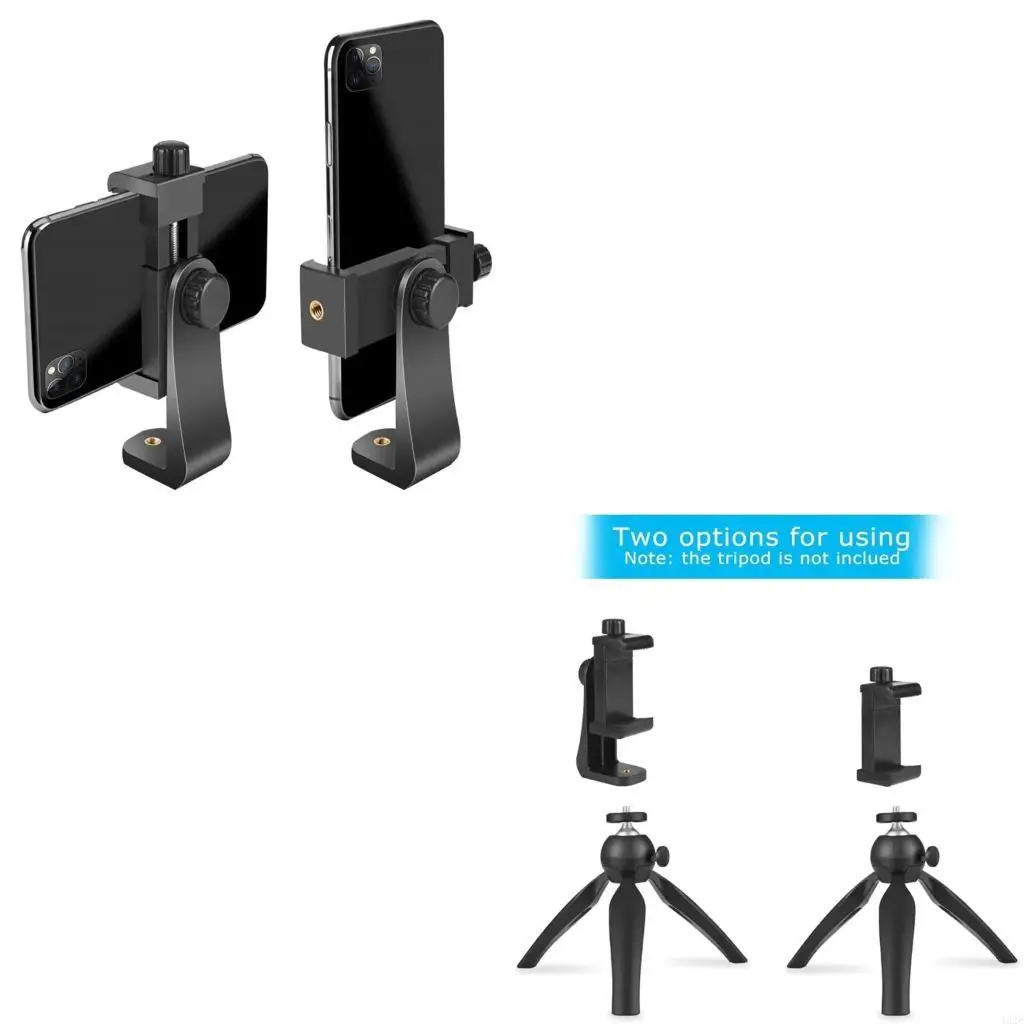 462E Smartphone Holder Mount for Tripods Universal Adjustable Clamp for Selfies and Monopod Accessories