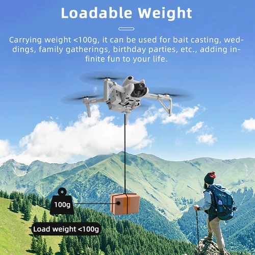 Imagen 2 del producto BRDRC-sistema de lanzamiento de aire para Dron DJI Mini 4 Pro, lanzador remoto, cebo de pescado de fundición, regalos de observación, accesorios para Dron de rescate de emergencia