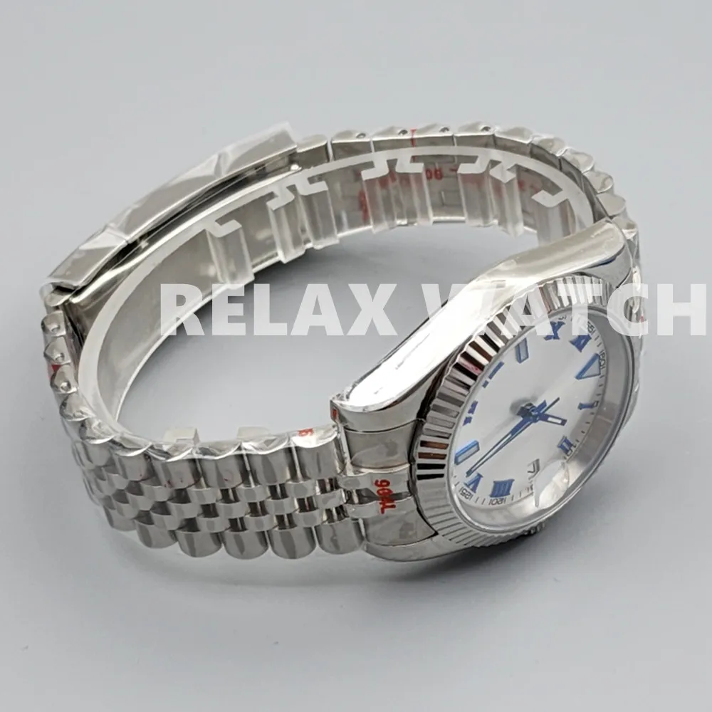 Imagem -04 - Relógio com Vidro de Safira Movimento Japonês Nh35 Automático Mecânico d Log Estilo 36 mm 39 mm Aço Inoxidável