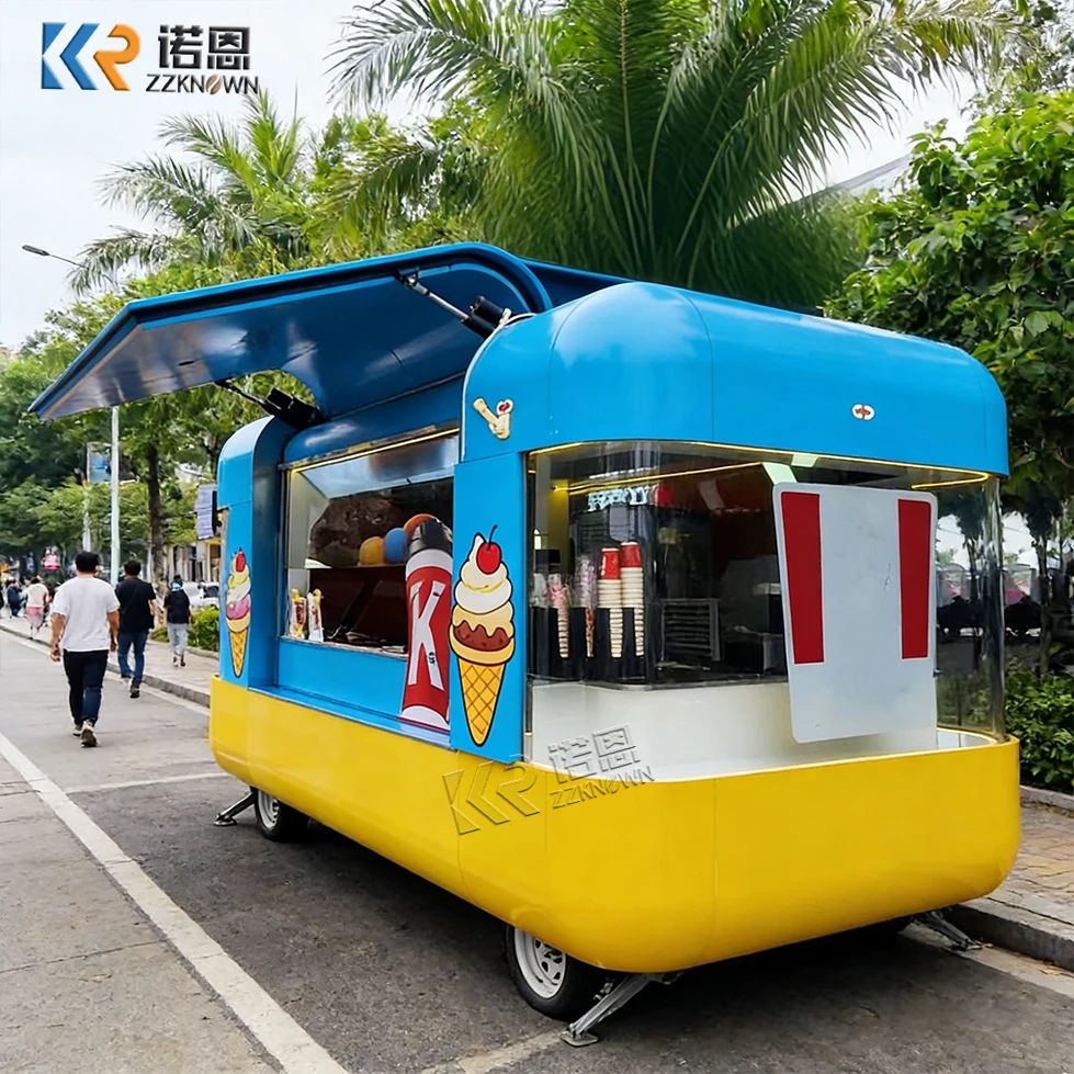 

Food Truck Full Kitchen Taco BBQ Hot Dog Sandwich Salad Juice Coffee Kiosk Outdoor Mobile Restaurant