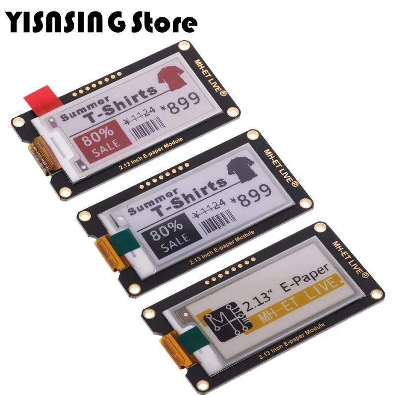 

2.13 "2.13 Inch Epaper Module E-paper E-Ink EInk Display Screen SPI Support For Arduino UNO STM32 Raspberry PI ESP32