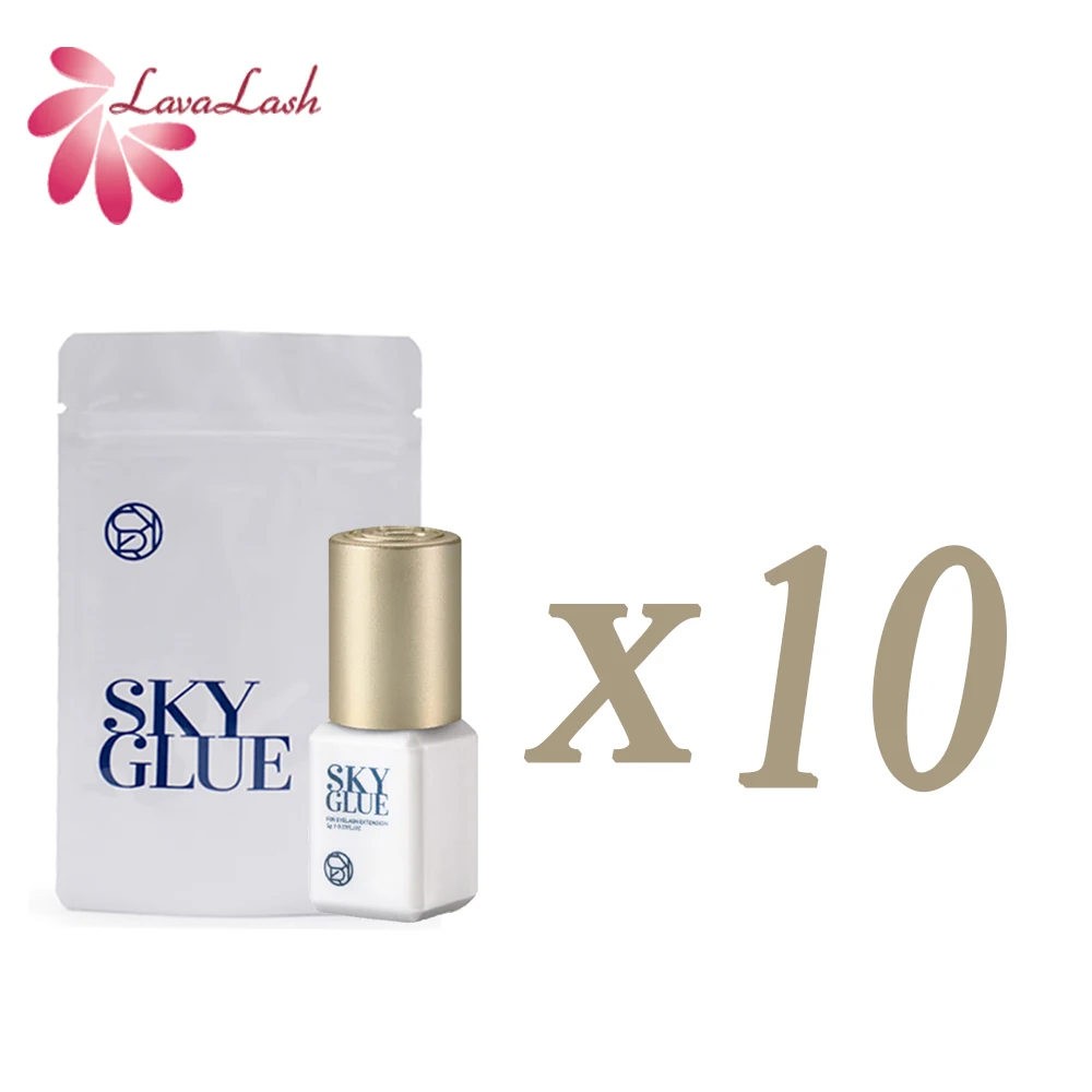 

Sky Glue 0.5s Original Korea Fastest Drying Eyelash Extension Glue 5ml Lasting 6 Week False Lash Tool SKY Cola NEW 10bottles