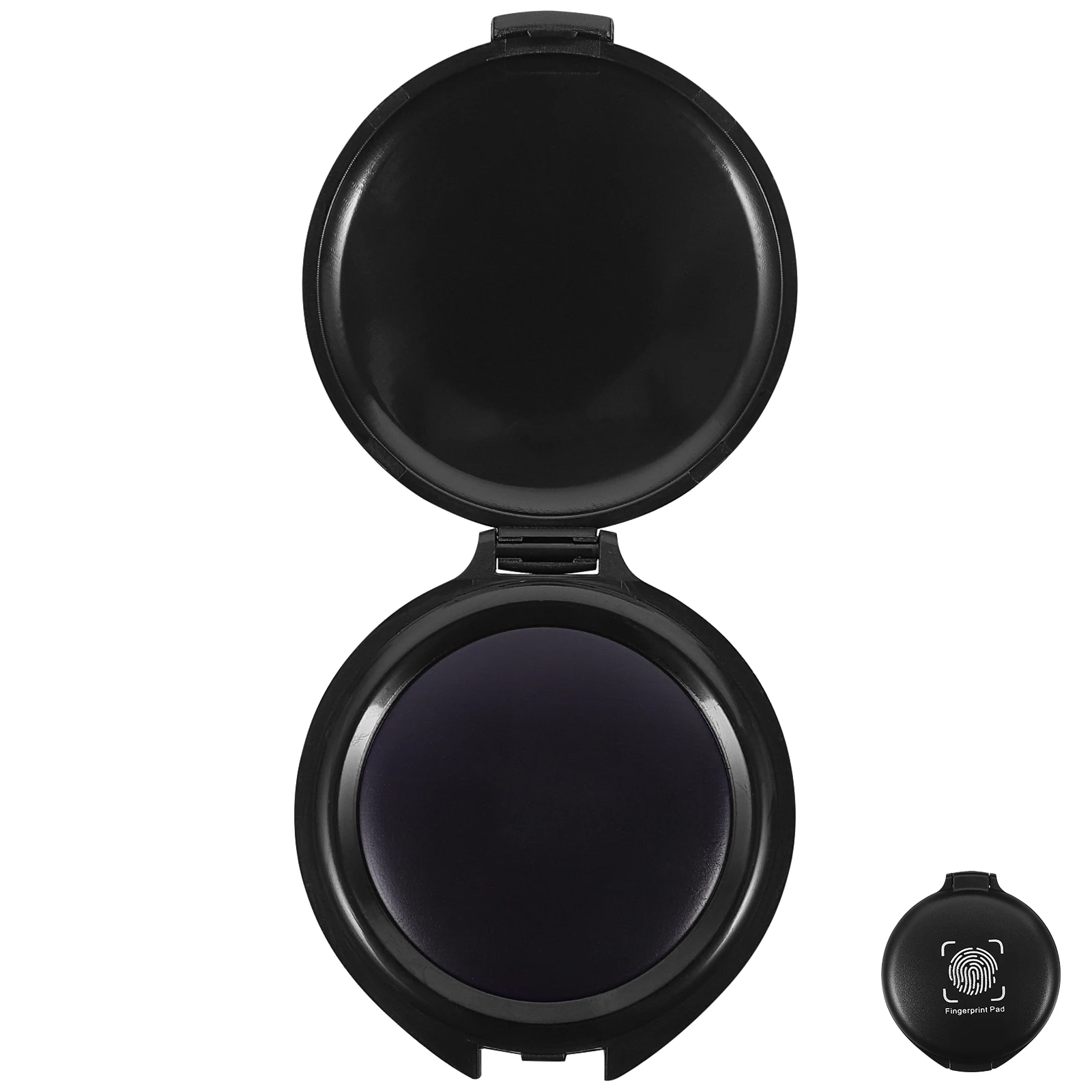 Almohadilla de sello portátil, herramienta, Mini almohadilla de tinta redonda para documentos, archivo, almohadilla de tinta, accesorio esencial de oficina, Mini almohadillas de tinta, almohadilla de tinta para archivos