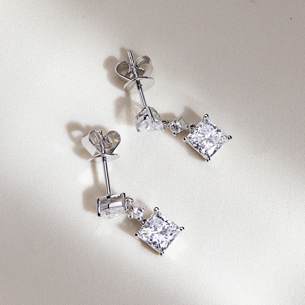 Women's 1CT Princess‑Cut Lab‑G - Diamond Stud Earrings recension och pris