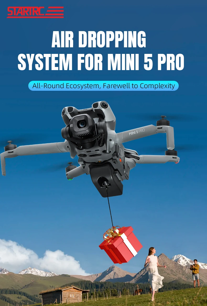 STARTRC Drohnen-Abwurfsystem für DJI Mini 5 Pro Nutzlast/Lieferung/Transport Abwurfvorrichtung für DJI Mini 5Pro Zubehör – Detail 1