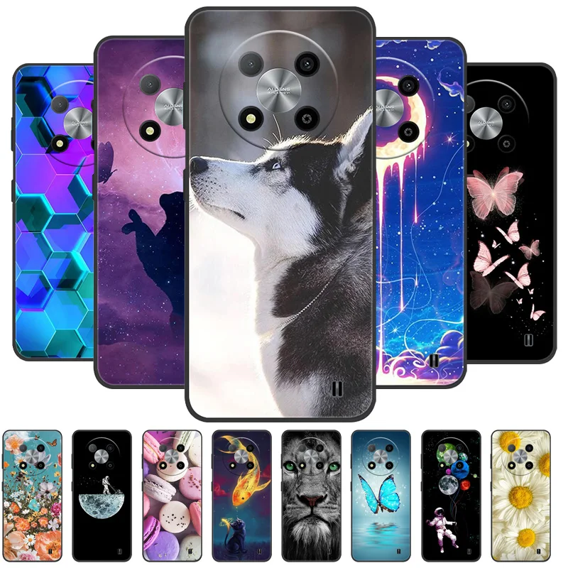 For ZTE Blade A73 5G Case Shockproof Flower Back Cover For ZTE Blade A73 5G astronaut Soft Silicone Phone Fundas A 73 5G Bumper