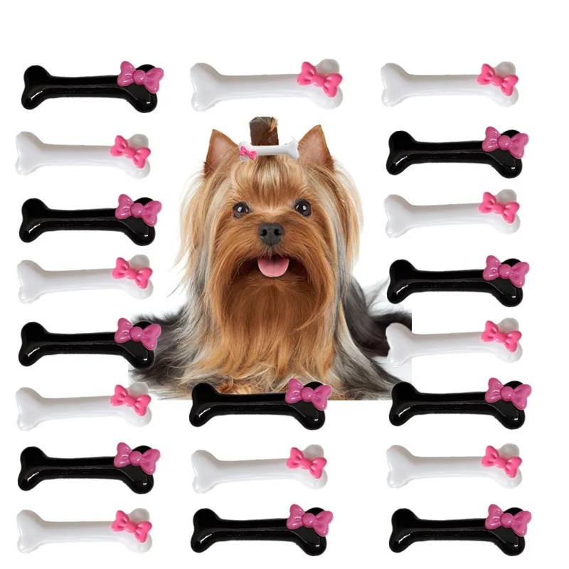 Cute Dog Bone Design Pet Hairpin Fashion Creative Popular Dog Hair Clips Girls Lovely Barrettes Styling Pet Hair Accessories