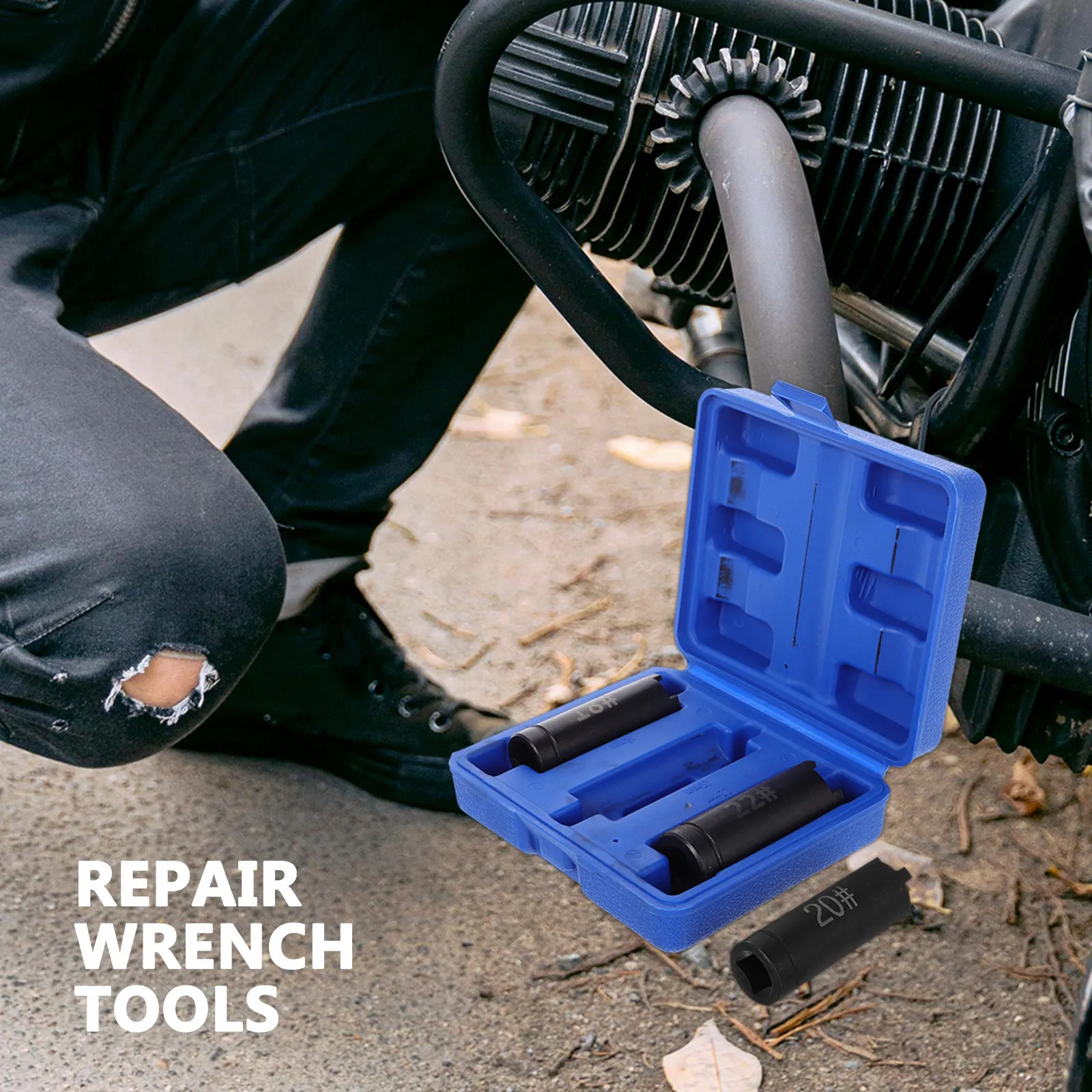 

Motorcycle Wheel Hub Service Tool Spindle Nut Socket Set Clutch Centering Valve Adjustment Atv Wrench Four Claw Design Easy
