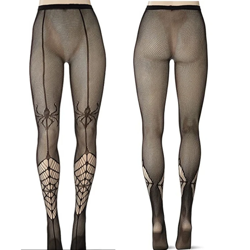 

Spider Fishnet Stockings Spider Web Socks Pantyhose Black Adult Stockings Fishnet Hollow Out Socks Gothic Pantyhose Tights