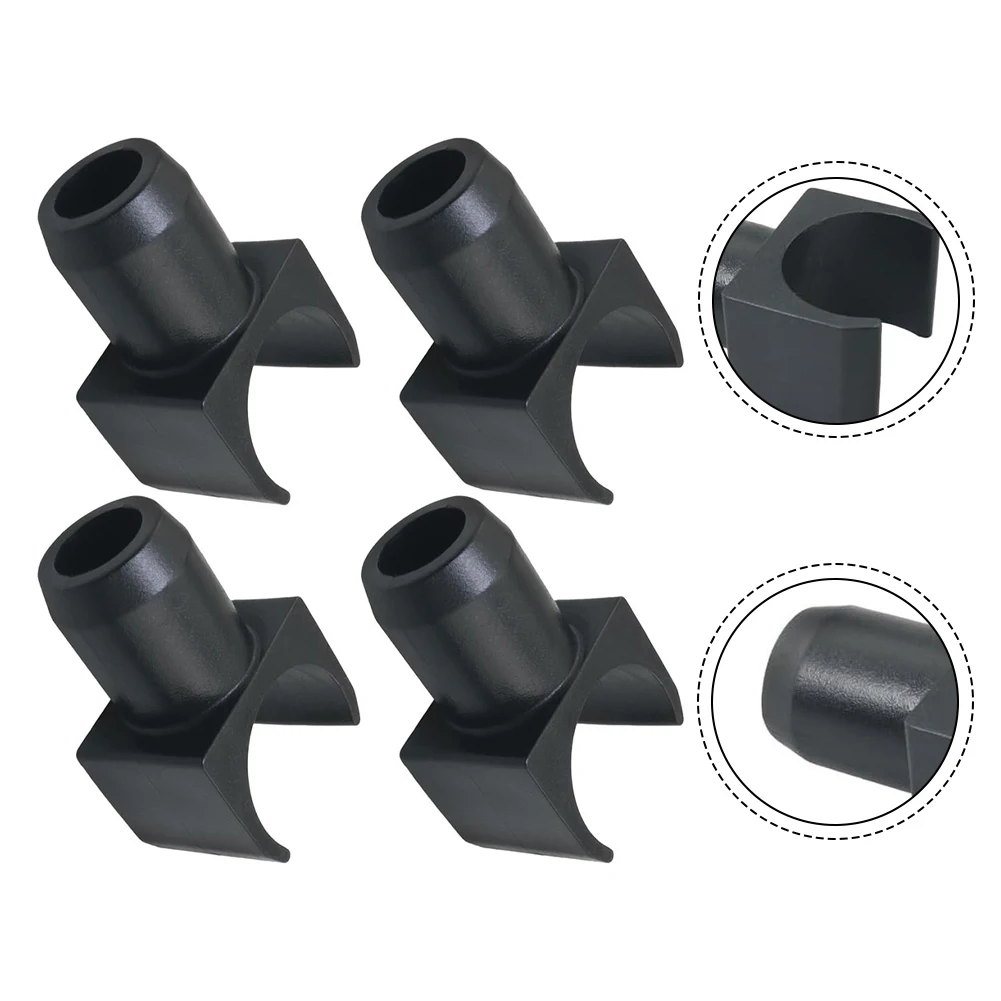 4PCS Rail Guide Wheelchair Seat U-Shaped Rail Guide Rail Slider Set Furniture Casters Part Plastic Hardware For Home Improvement