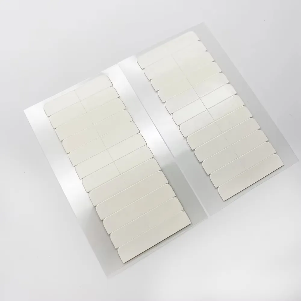 120 tabs/lots 10 sheets 0.8cm*4cm No shine white adhesive tape waterproof tape for tape hair extension image 6