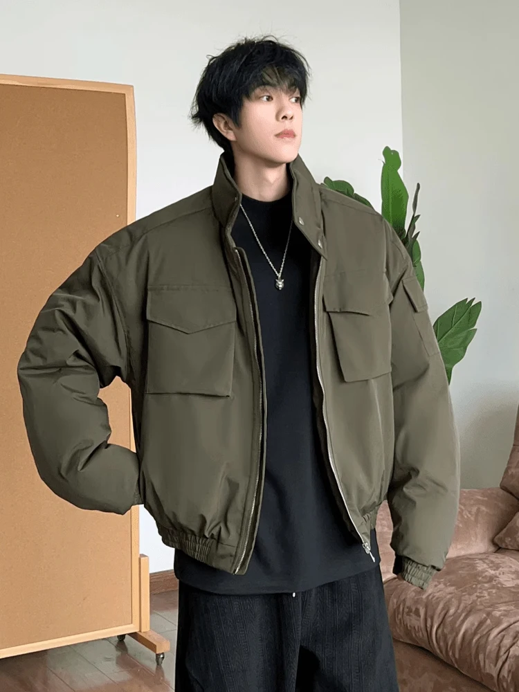 77 Lekki Bomber Kawalerkowy lub Kurtka Lotnicza Jaet Bawełniana Odzież Robocza Zimowa Stójka Męska Odzież Wierzchnia Ocieplana Poliester...