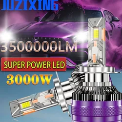 JUZIXING 3000W 3500000LM High Power H7 Headlight Lamp Canbus 6500K Led Super HB4 H11 H4 H1 9012 HB3 9005 9006 H8 Auto Headlamp