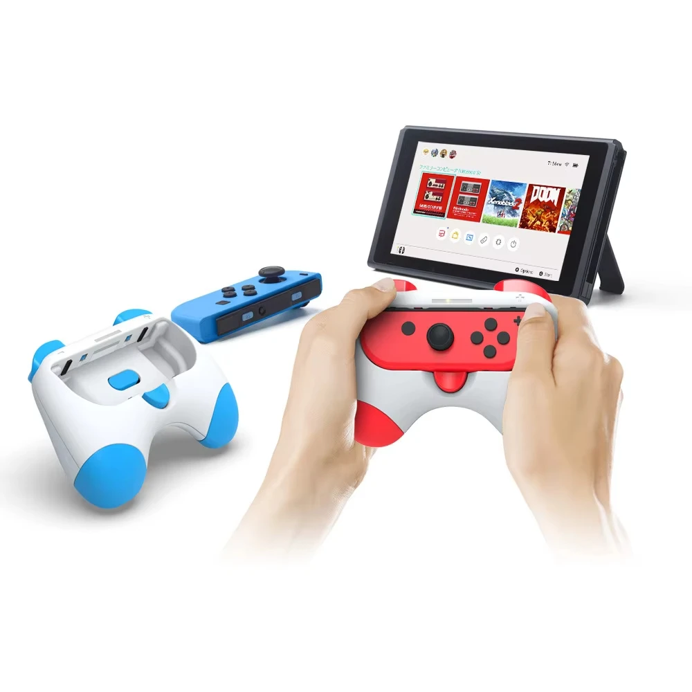 Untuk Aksesori Nintendo Switch Roda Kemudi Balap Pegangan Sakelar Nintendo Tutup Joycon untuk Gamepad OLED Nintendo Switch