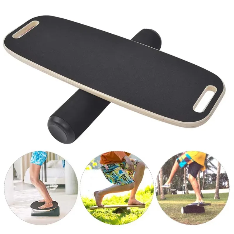 لوح توازن اللياقة البدنية المشهور للتمارين الرياضية، لوح هزاز خشبي للتوازن الأساسي ورياضات ركوب الأمواج #6