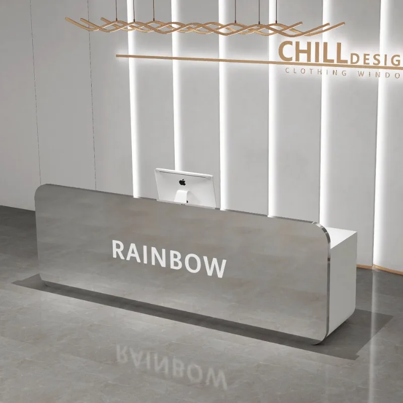 

Front Business Reception Desks Design Adult Elegant Service Reception Desks Commericial Counter Mostrador Recepcion Furniture