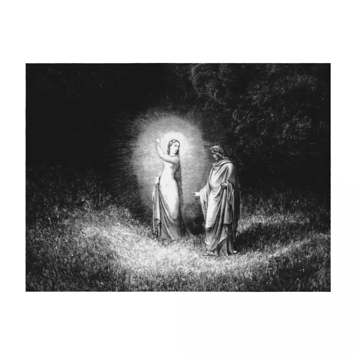 

High Res Gustave Doré Beatrice Am I 1860 Throw Blanket Polar Luxury Luxury Thicken Furrys Blankets