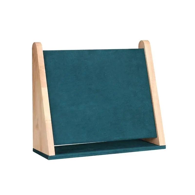 

AED5-подставка для ожерелья, подвесной органайзер, дисплей для ювелирных изделий на столешницу с темно-зеленым бархатным покрытием