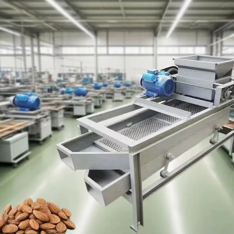 High-Performance Industrial Nut Processing Machine Almond Shell Breaking Cracking Shelling Hulling Seed Separating Nut Huller