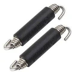 2Pcs Motorcycle Muffler Exhaust Springs Hooks Stainless Steel Unive-rsal Front Middle Link Pipe Exhaust Connect Spring