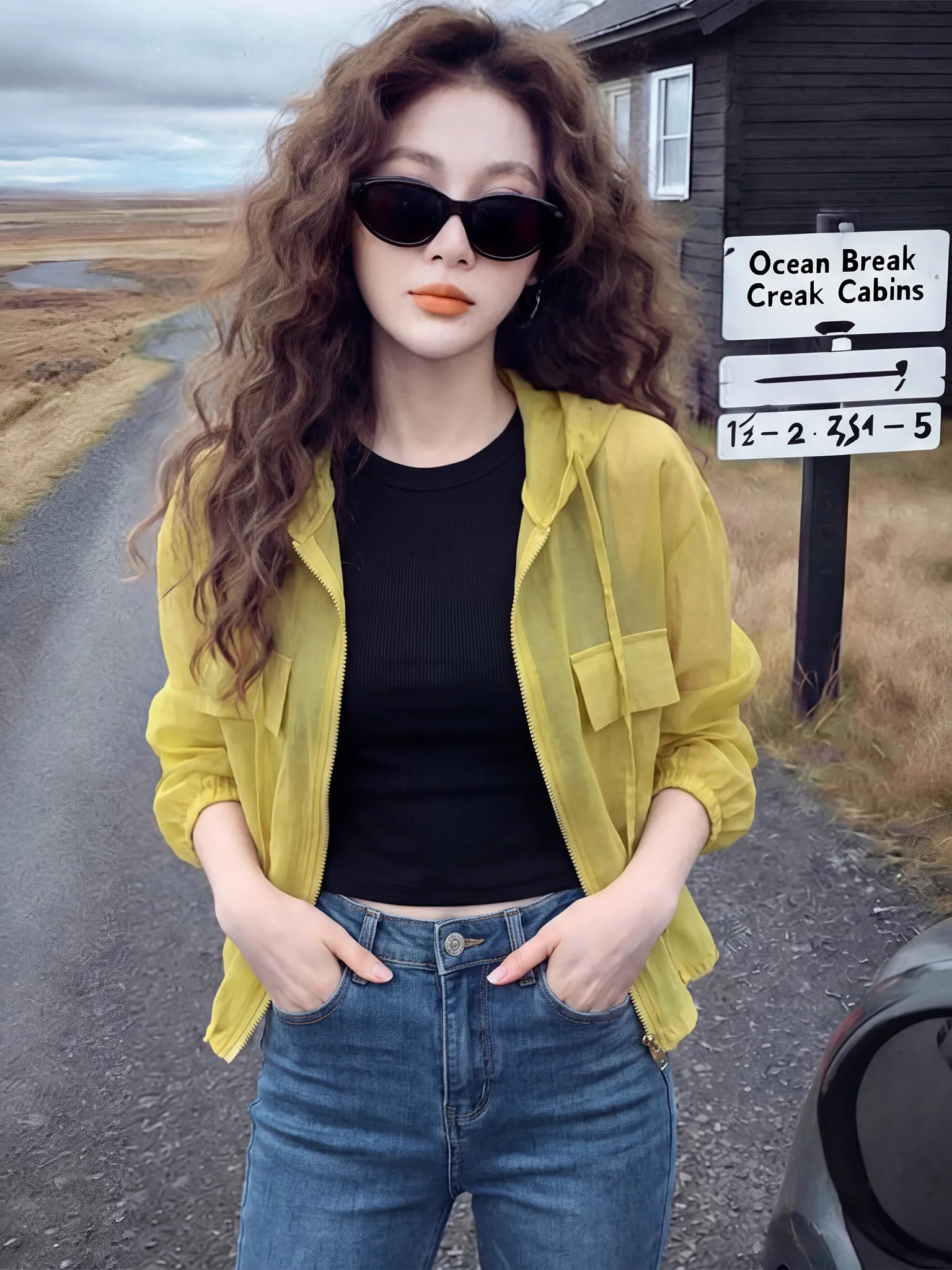 

Women's Casual Lightweight Breathable Sunscreen Short Coat Summer Fashion Design Simple Daily Match Thin Airy Top