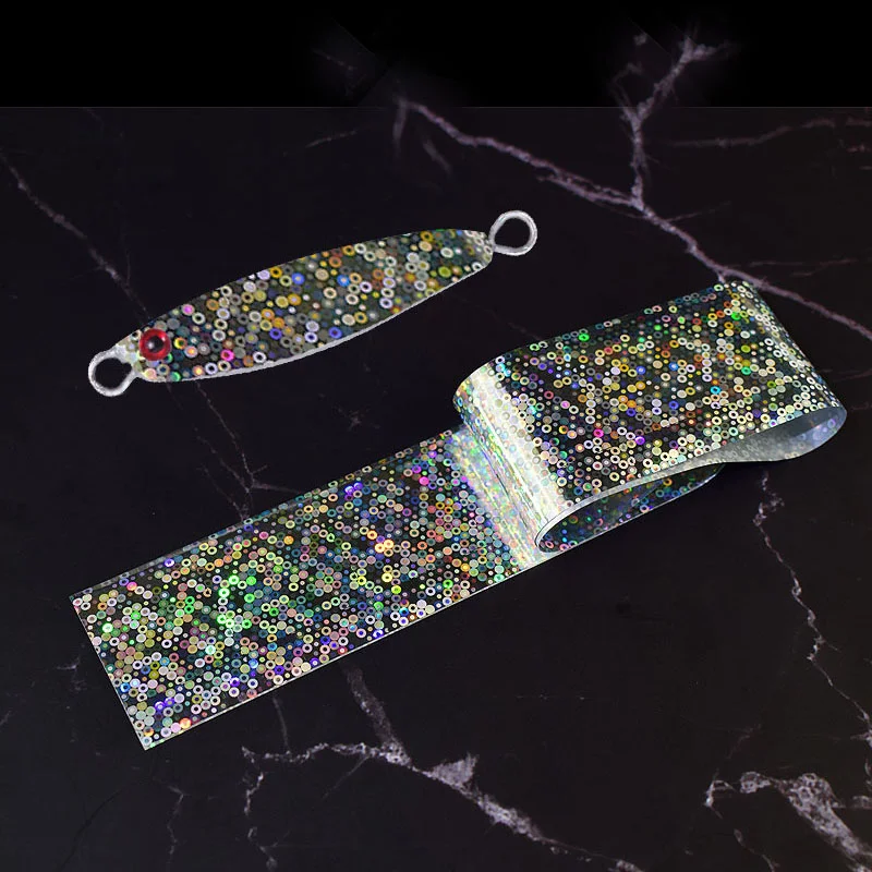 

4CM 60CM Hot Stamping Foil Fishing Lure Hologram Spoon Stamp Graph Paper DIY Accessories Heat Transfer Holographic Film Dot