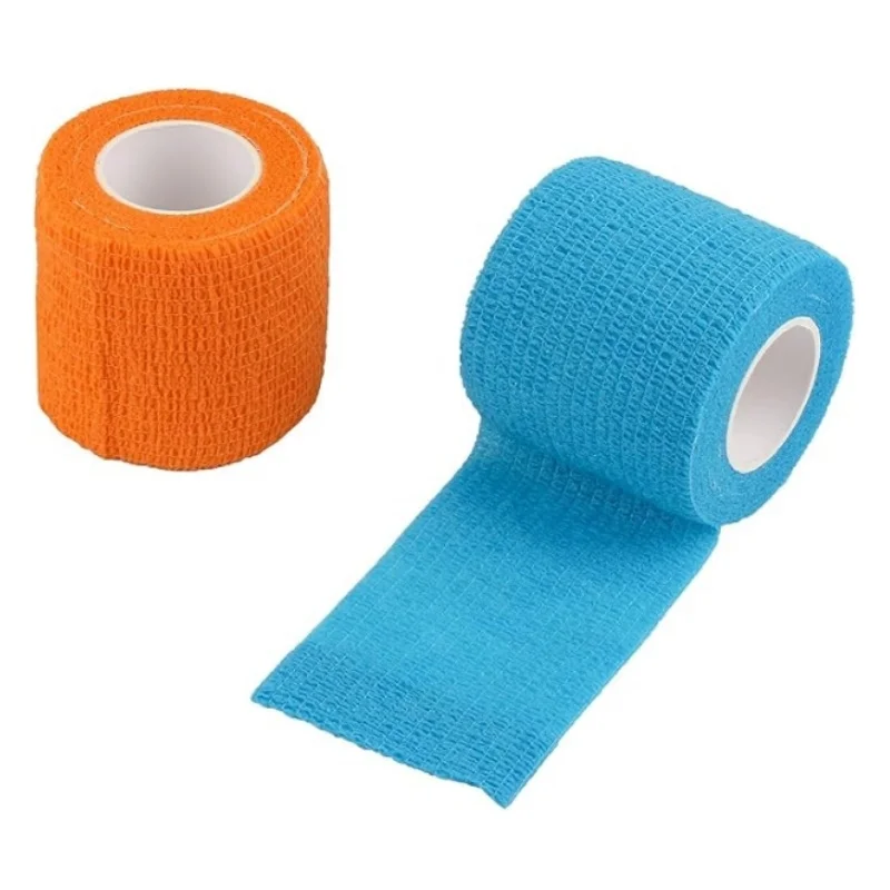 1 Stück 5 cm selbstklebende elastische Bandage - Sport-Elastikbandage, Haustierbandage, schützt Handgelenk, Knöchel, Finger und Zehen (mehrfarbig) – Detail 4