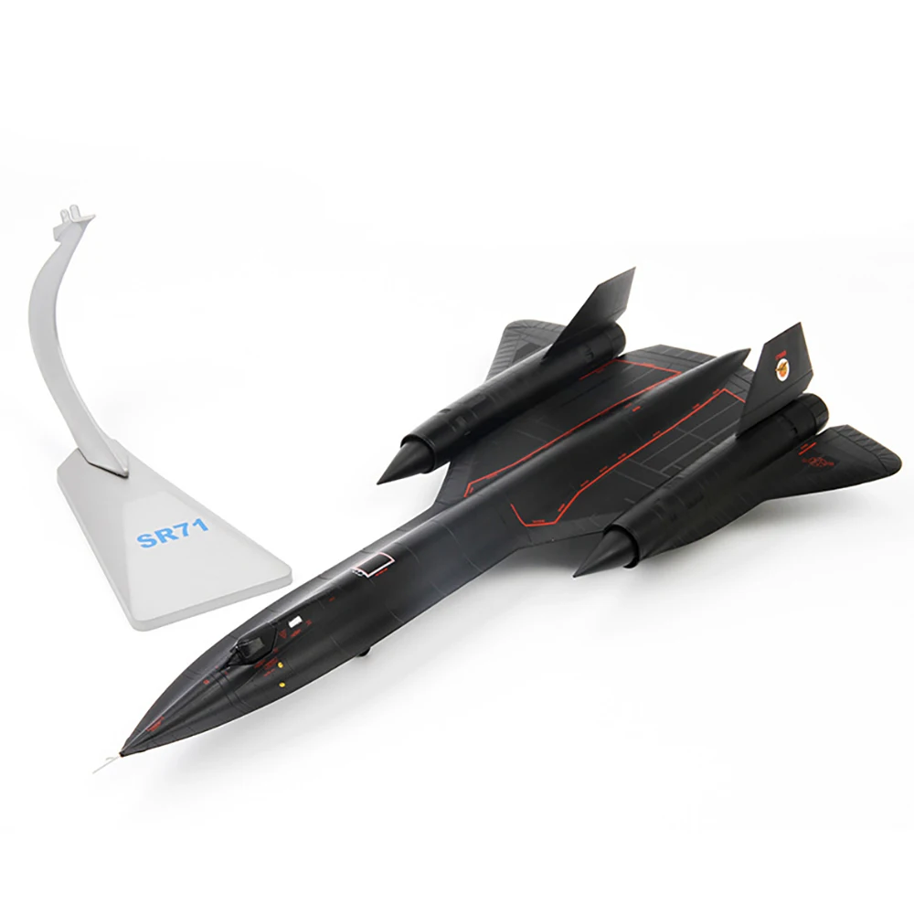 子供のための戦略的消防士の置物,1/72スケールの合金モデル,SR-71 us air force sr71,ブラックバードモデル,おもちゃ,ギフト,コレクション