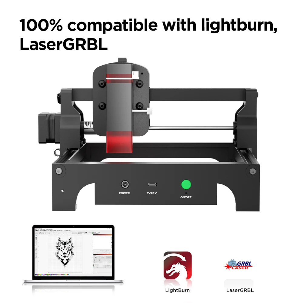 

5.5W Mini Laser Engraving Cutter ACMER S1 Laser Engraver pre-assembled CNC Laser Machine Laser Router For Wood Glass DIY Tag